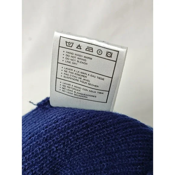 Vintage Nike 90s University Of Michigan Blue Yellow Beanie OSFM Adult Hat Cap